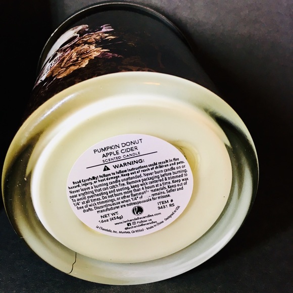 Halloween Skull & Roses 2 Wick 16 oz Candle Cider - Picture 5 of 6